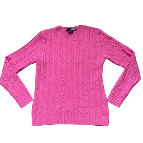 Ralph Lauren Golf Winter 100% Cashmere Italian Yarn Cable Knit Sweater (size M)
